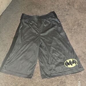 Batman Gray and Black Logo Shorts